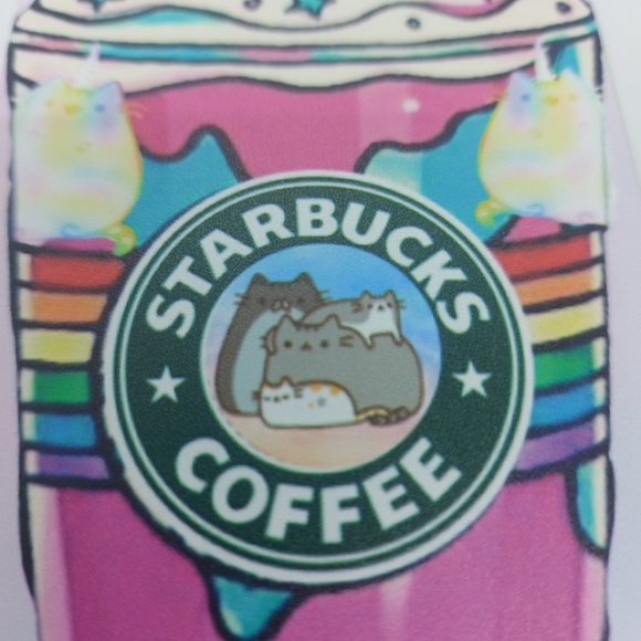 Starbucks Pink and Green Phone Case with Whimsical Design - Picture 4 of 8